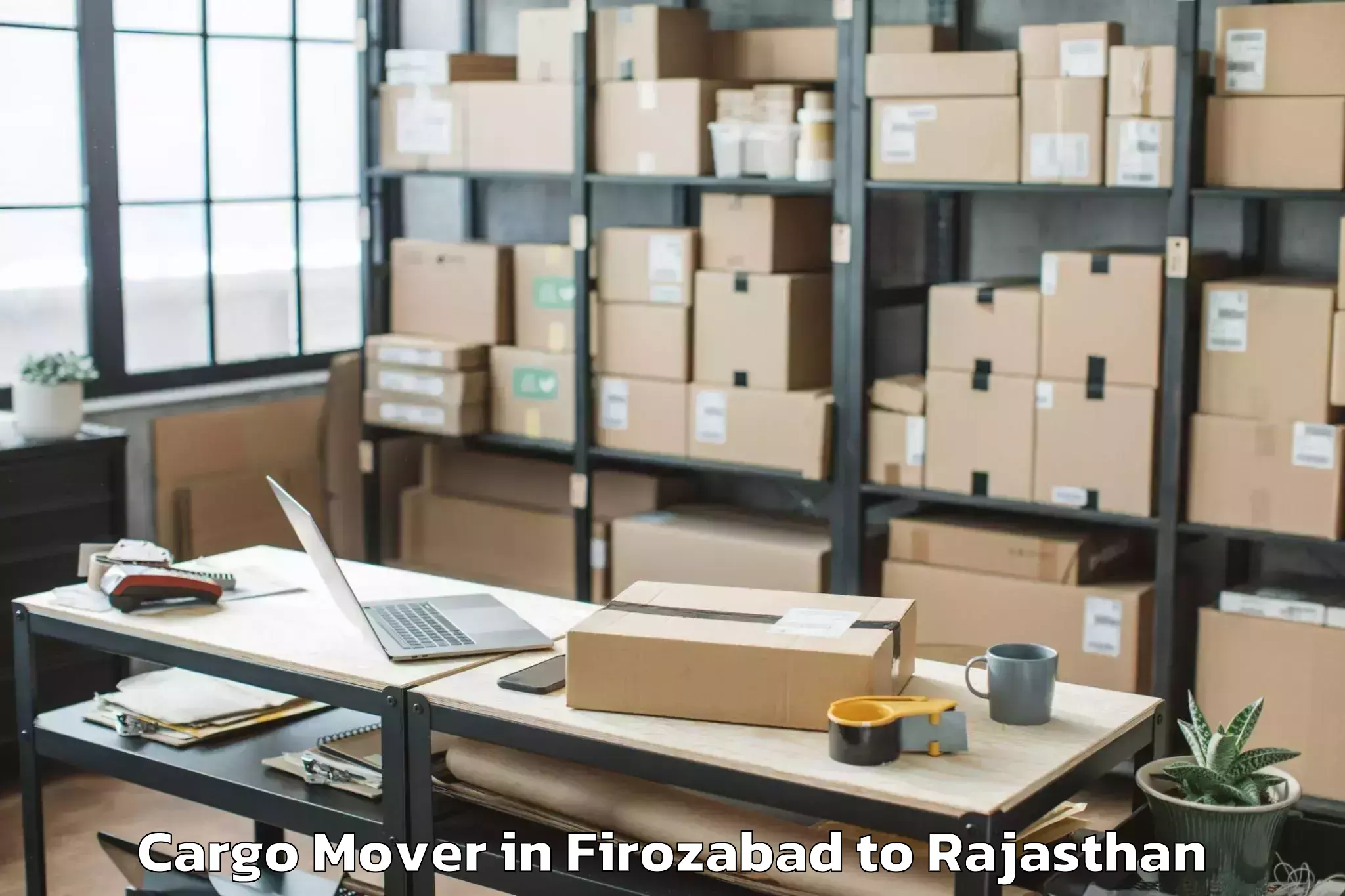 Firozabad to Chittorgarh Cargo Mover Booking